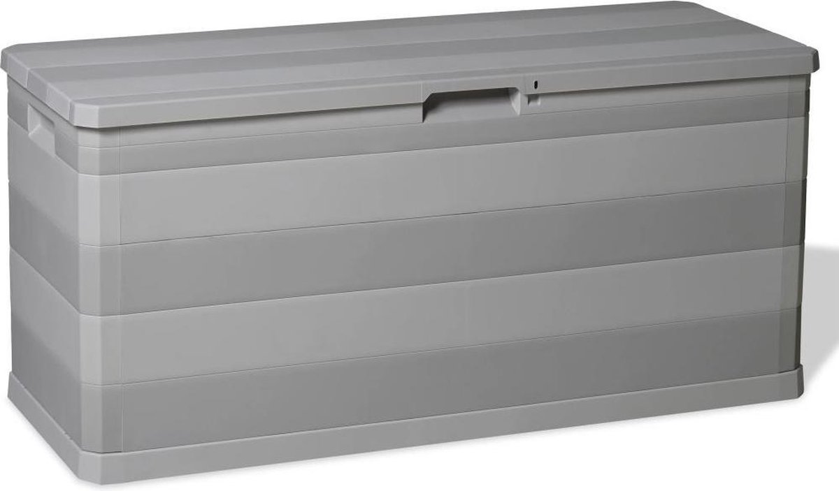 Bol.com vidaXL - Tuinbox - 117x45x56 - cm - grijs aanbieding