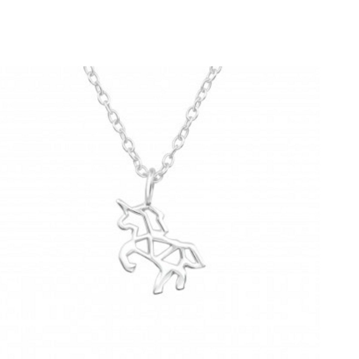 Ketting - Eenhoorn - Unicorn -Echt Zilver - Cadeau - Verjaardag - Communie