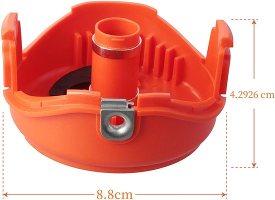 Spoelkap - 2stuks - geschikt voor Black + Decker GL7033 GL8033 GL9035 Hendel-actie grastrimmer 90583594 van Merkloos	 — afbeelding 4