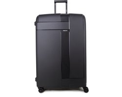 Decent TRANSIT 2.0 Spinner TSA Reiskoffer vaste sluiting 135 liter - Grote maat koffer 82 × 54 × 32,5 - Reiskoffer met wielen - Lichtgewicht koffer - Zwart