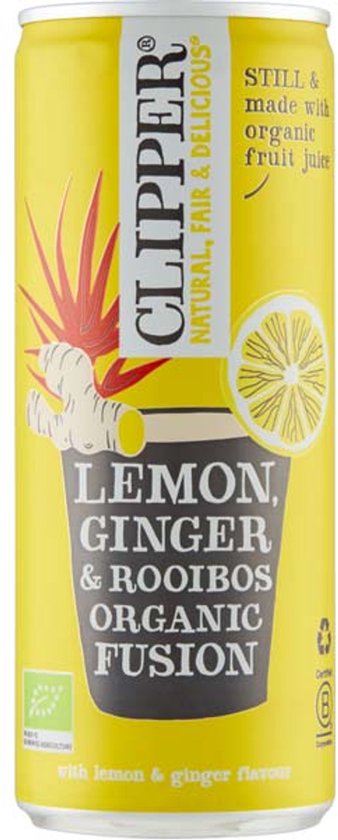 Clipper Infusion Citron Rooibos 12 canettes x 25 cl