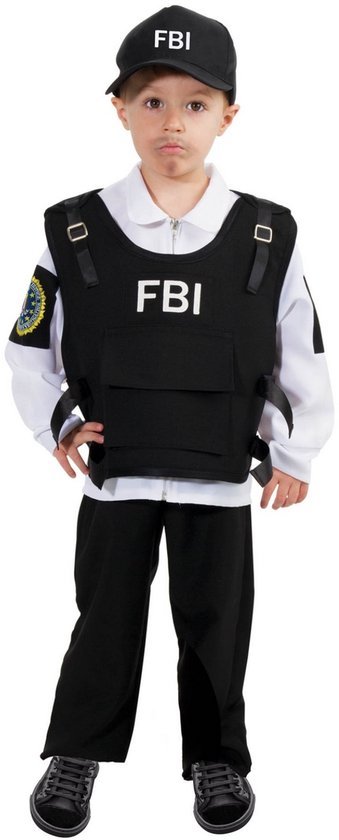 Morph Politiekostuum voor kinderen, Halloween-kostuum, politie-outfit voor kinderen, 10-12 jaar