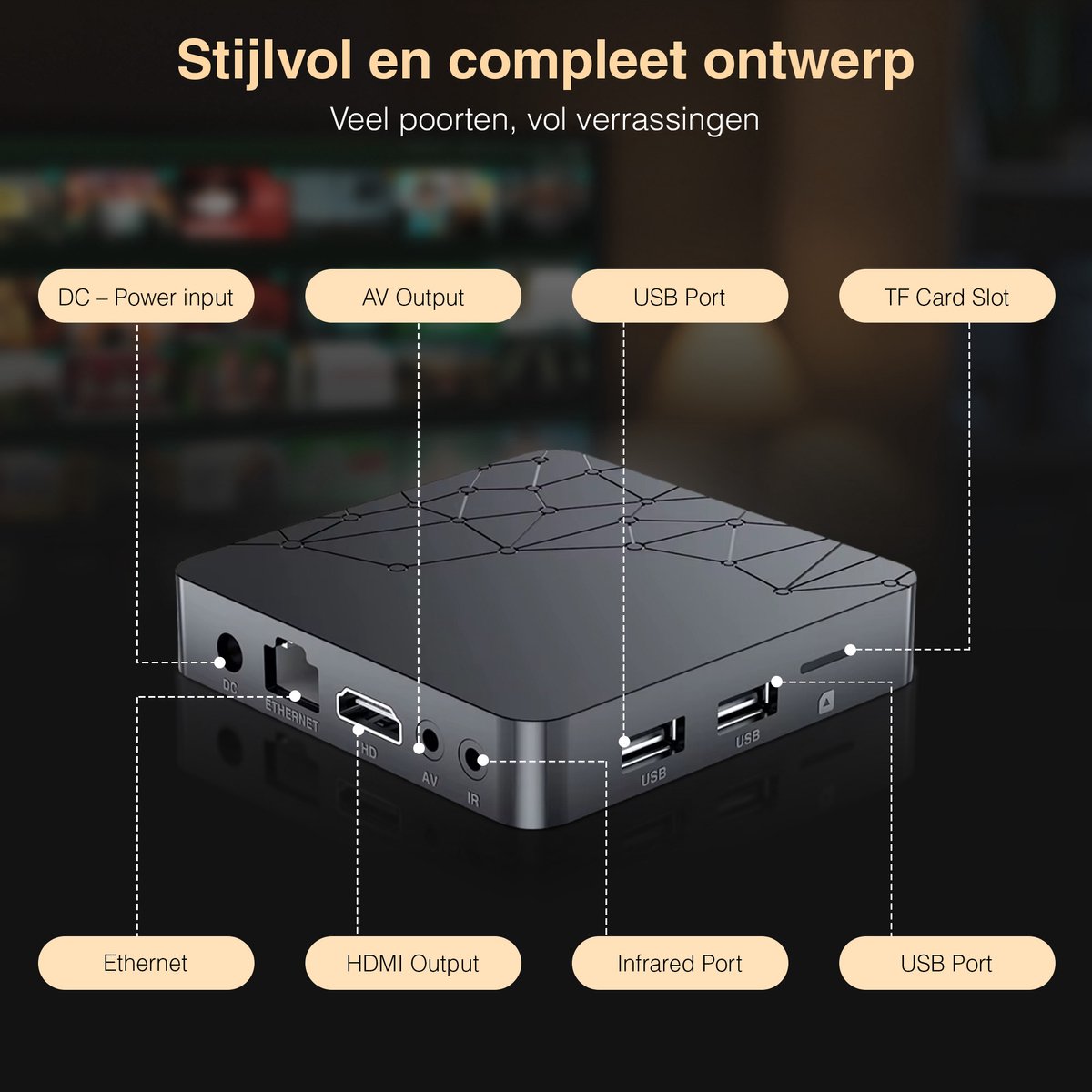 Android Streaming TV Box 4K – Google Assistant – Netflix & YouTube – HDMI – 2GB RAM / 16GB ROM – WIFI – chromecast – incl. batterijen — cadeau in Elektronica - foto 6