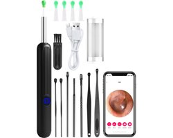 Nuvance Oorsmeer Verwijderaar met Camera App - Oorreiniger - Oor Schoonmaken Set - Oorspuit - Earscratcher - Incl. Reinigingsset