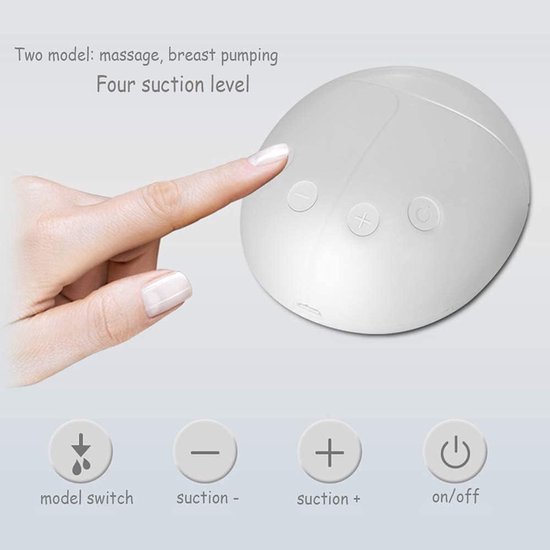 Borstkolf - Kolfapparaat - Elektrische Draadloze Borstkolf - BPA vrij - Dubbele elektrische handsfree borstkolf - USB-interface - Draagbaar - Oplaadbaar - Handsfree & Draagbaar — afbeelding 5