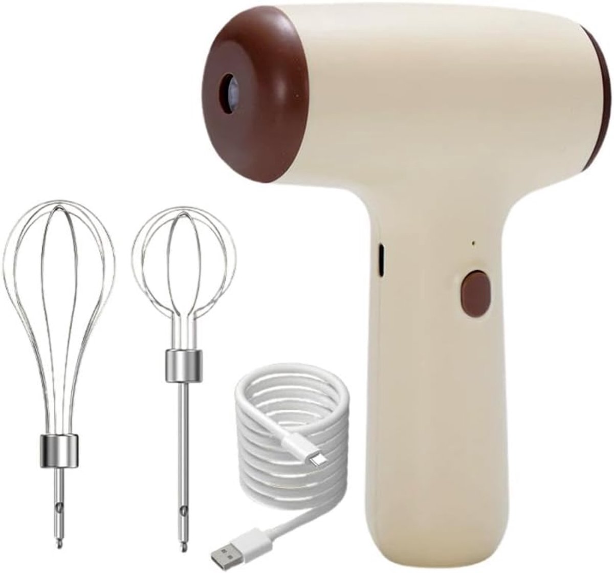Draadloze elektrische huishoudmixer - USB oplaadbare eierklopper - Lichtgewicht - Draagbaar