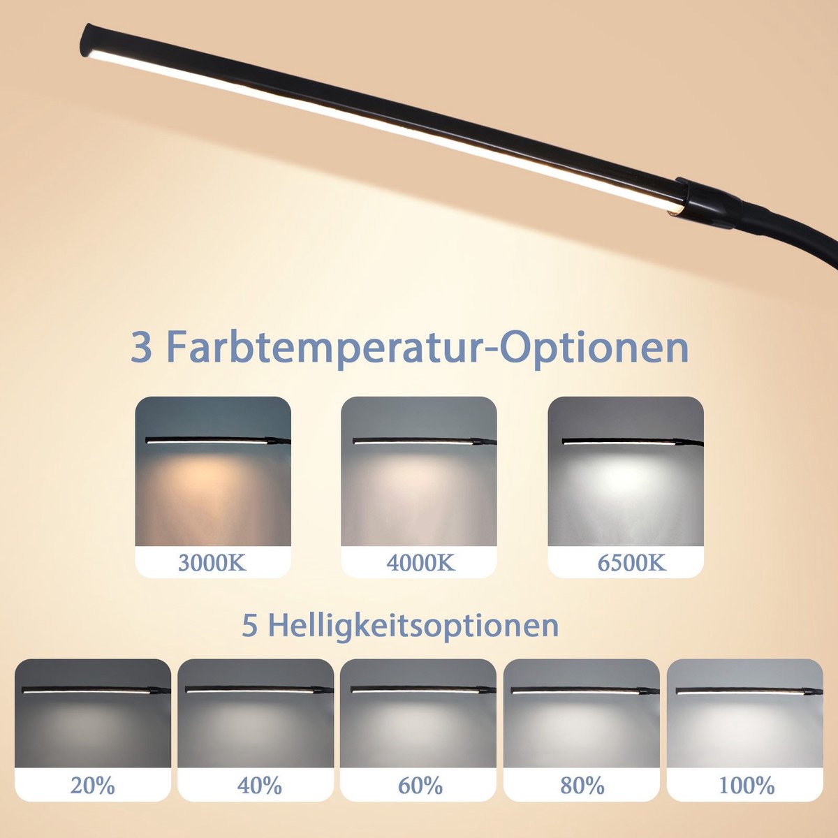 NETTLIFE LED Klemlamp 5W Dimbaar thumbnail 3