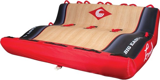 Connelly Big Easy 4 Soft Top Funtube – 4-Persoons Opblaasbare Towable Tube – Comfort Soft Top Watersport Sleeptube voor Achter Boot