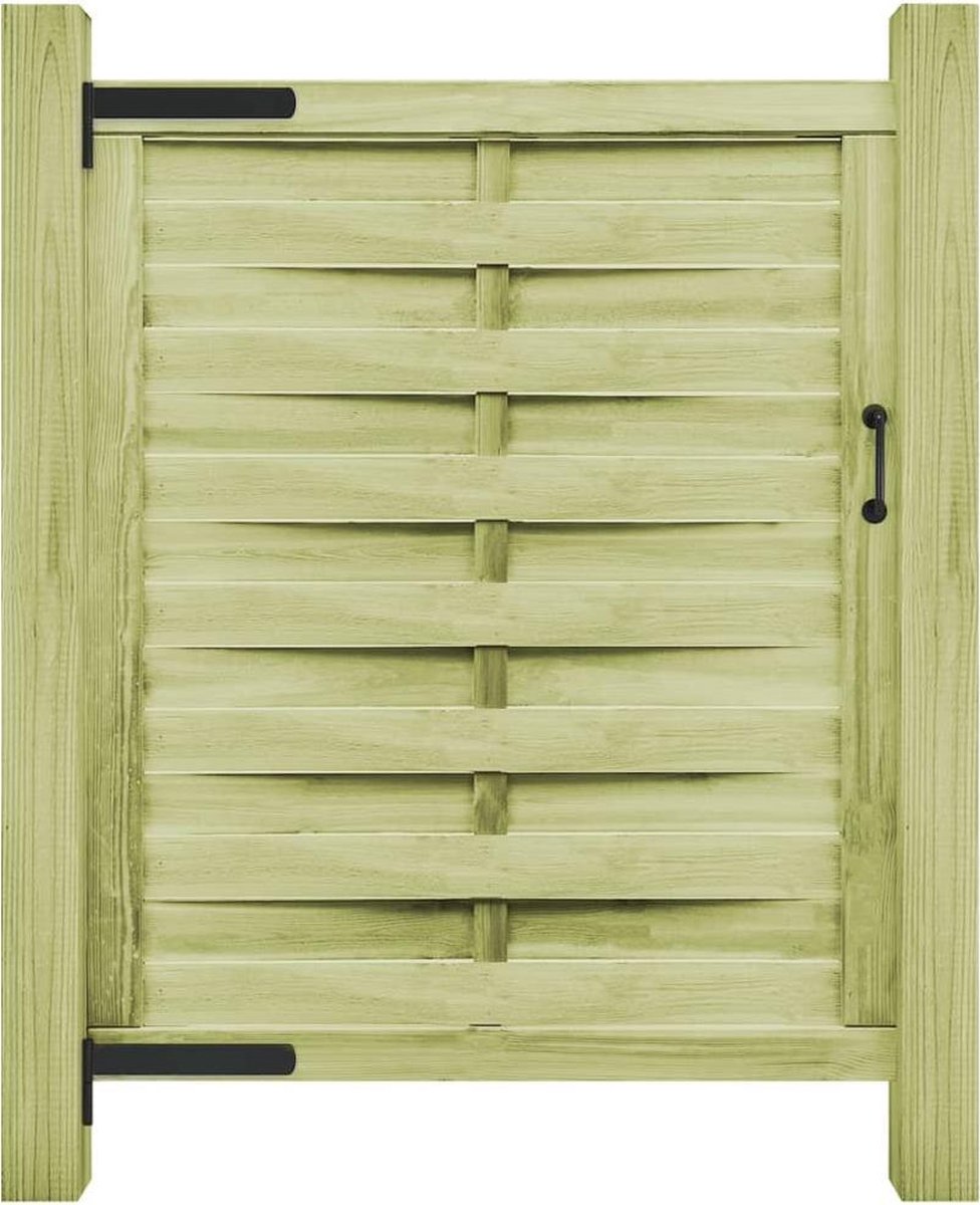 Bol.com vidaXL - Poort - 100x125 - cm - groen - geïmpregneerd - grenenhout aanbieding