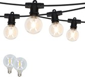 Bol.com Latium IP65 Waterdicht Lichtsnoer 12 meter verlengbaar tot 300 meter - Buitenverlichting - Tuinverlichting - Terrasverli... aanbieding