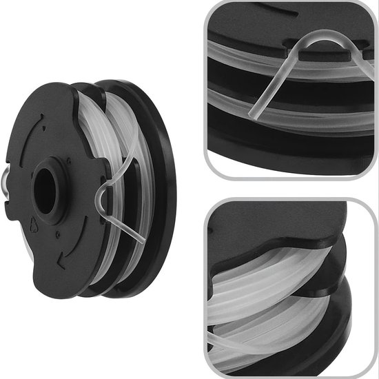 3 Stuks Vervangende Nylon Draadspoelen voor Lidl Parkside Trimmers - Geschikt voor PRTA 20-Li (A1, B2, C3), PRT 550 (A1, A3) en PRT 300 (A1) - 4 Meter, Ø 1,6 mm van Merkloos	 — afbeelding 3