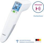 Bol.com Beurer FT 100 Thermometer lichaam - Contactloos - Slimme Infraroodmeting met Automatische Start - Koortsthermometer meet... aanbieding