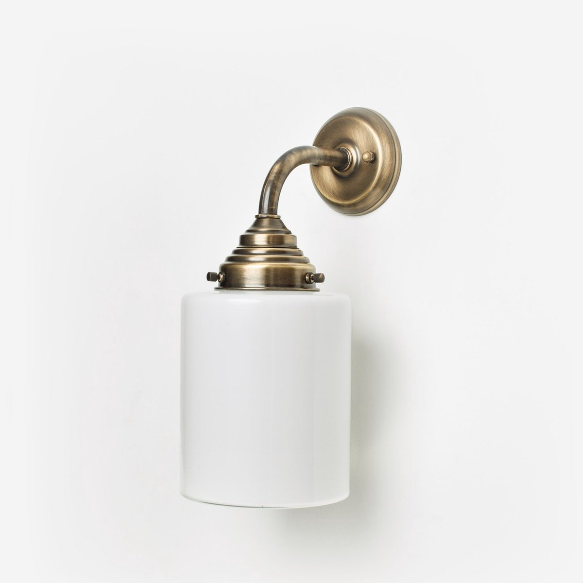 Wandlamp Strakke Cilinder Curve Brons - Art Deco Trade