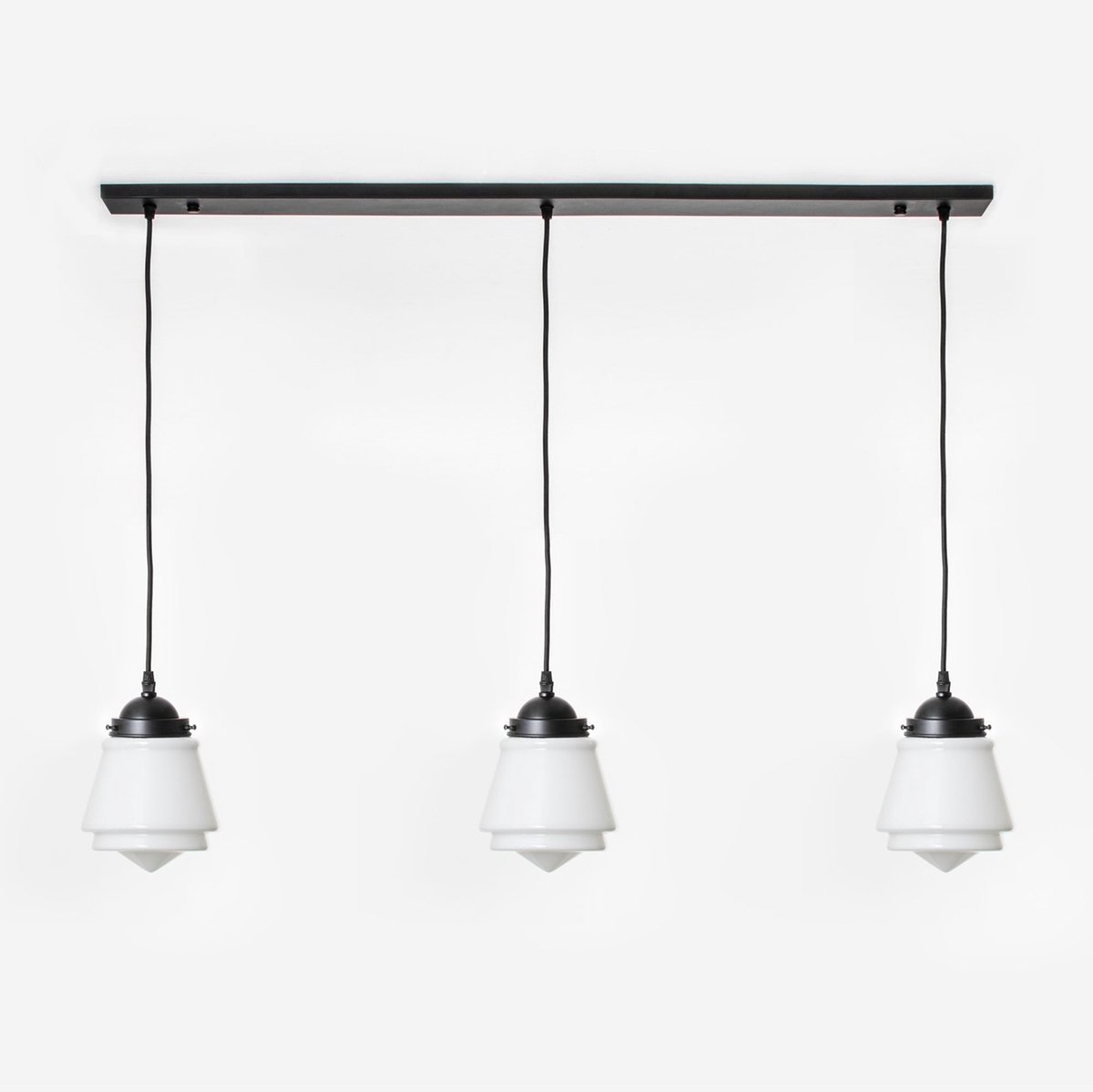 Coloured by Art 3 x Komeet lampen aan plafondbalk Moonlight - Art Deco Trade Wit