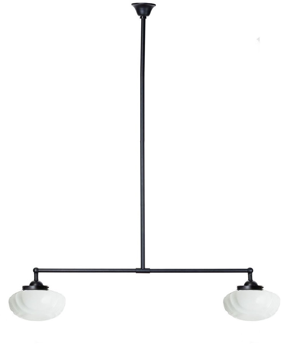 Coloured by Art Moonlight T-lamp 2 lichts Nouveau Swing Coupe - Art Deco Trade Zwart
