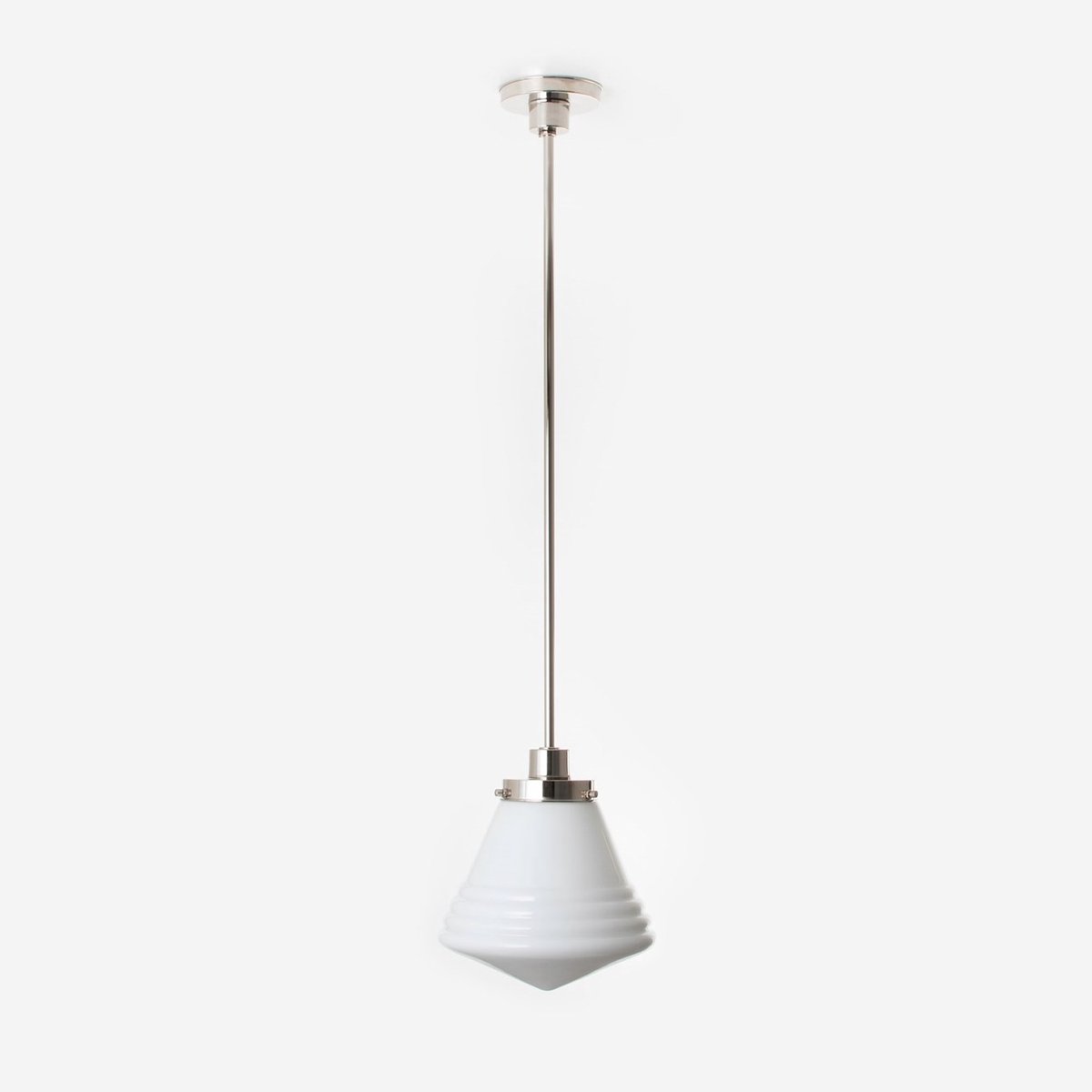 Coloured by Art Hanglamp Luxe School Medium 20's Nikkel - Art Deco Trade