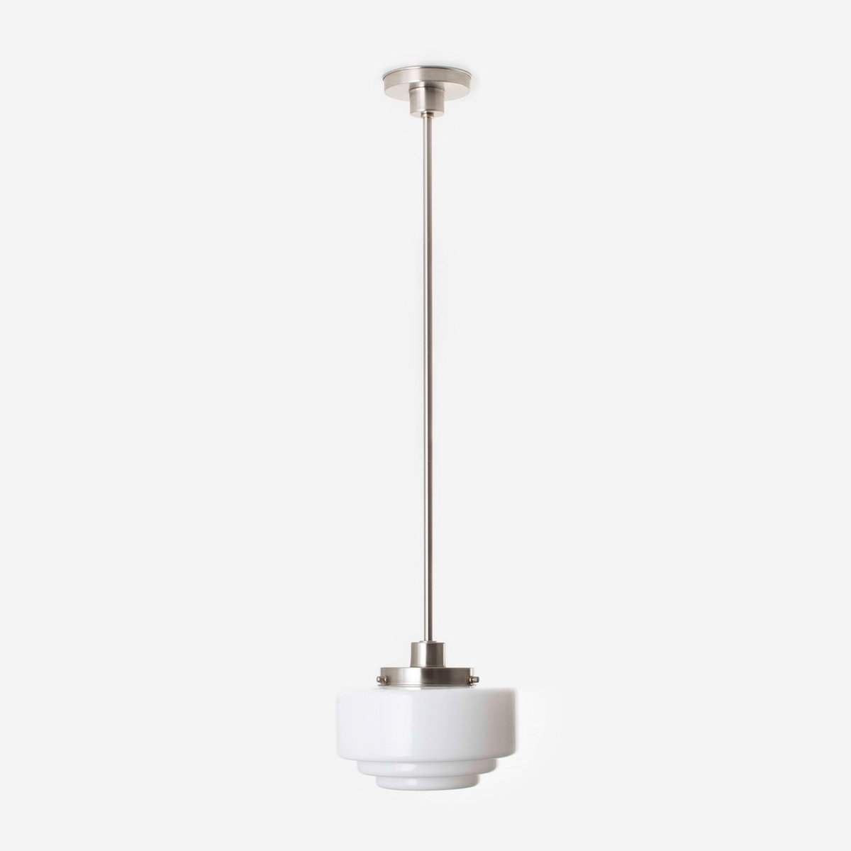 Coloured by Art Hanglamp Getrapt Ø 20 20's Matnikkel - Art Deco Trade