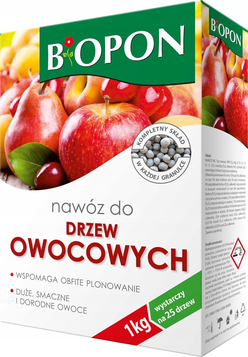 BROS Biopon Serie - Meststof voor Fruitbomen - Granulaat - 1kg