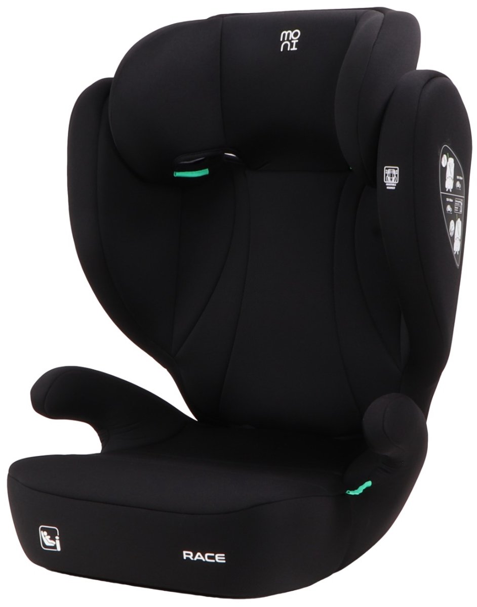 Moni Race Cosmo Black 100-150 cm i-Size Autostoel