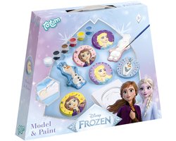 Disney Frozen Totum gips figuren gieten en beschilderen - creatief speelgoed meisjes vanaf 5 jaar - knutselset met Anna en Elsa prinsessen model & paint cadeau