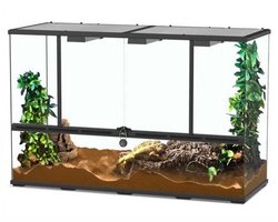AQUATLANTIS TERRARIUM ZWART 118X45X75 CM