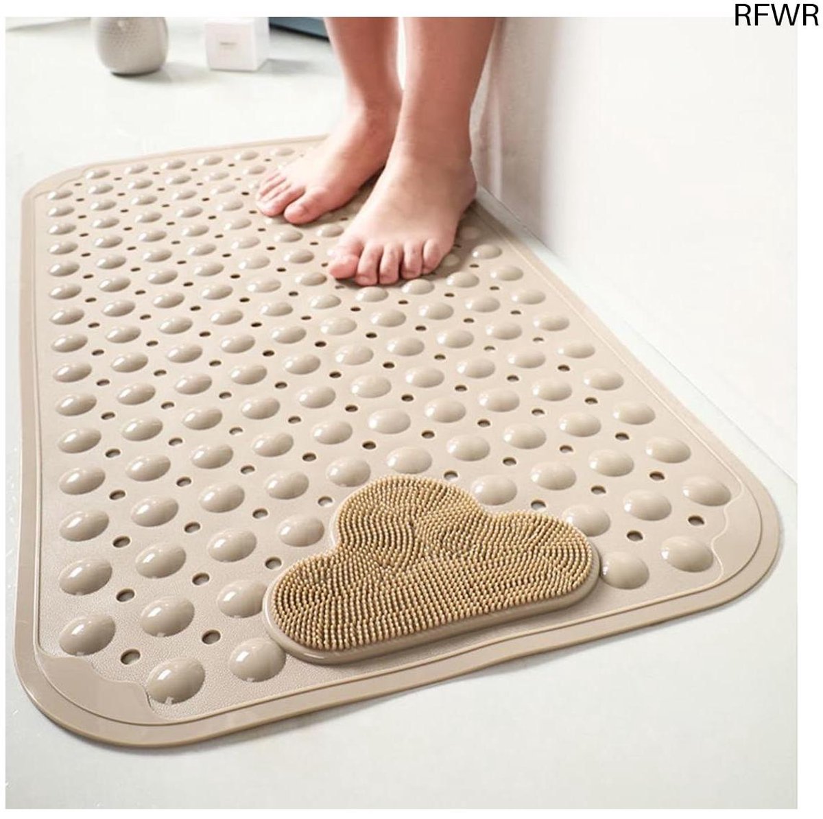 RFWR® Antislip Douchemat 80 x 50 cm met Zuignappen en Massagefunctie