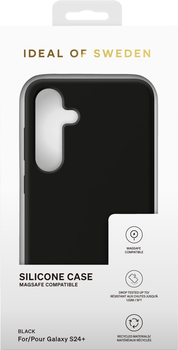 iDeal of Sweden Galaxy S24 Plus Backcover hoesje Silicone Case Magsafe - Zwart
