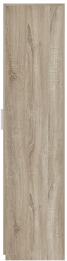 Armoire de rangement Interiax - Armoire ' Mila' - 2 Portes et 4 Étagères | Chêne Sonoma | 180x80x42 cm