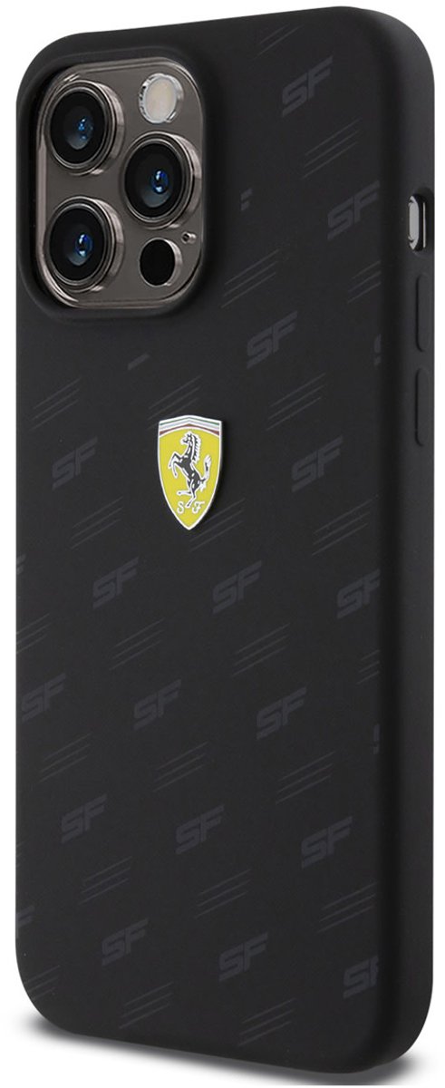 Ferrari Back cover - iPhone 15 Plus & 14 Plus - Zwart - Slank en schokabsorberend ontwerp van Merkloos — afbeelding 2