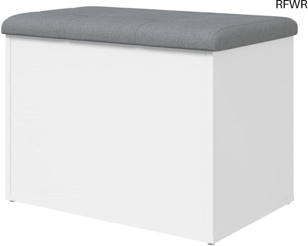 RFWR® Opbergbankje 62x42x45 cm - Bewerkte Houten Opbergoplossing