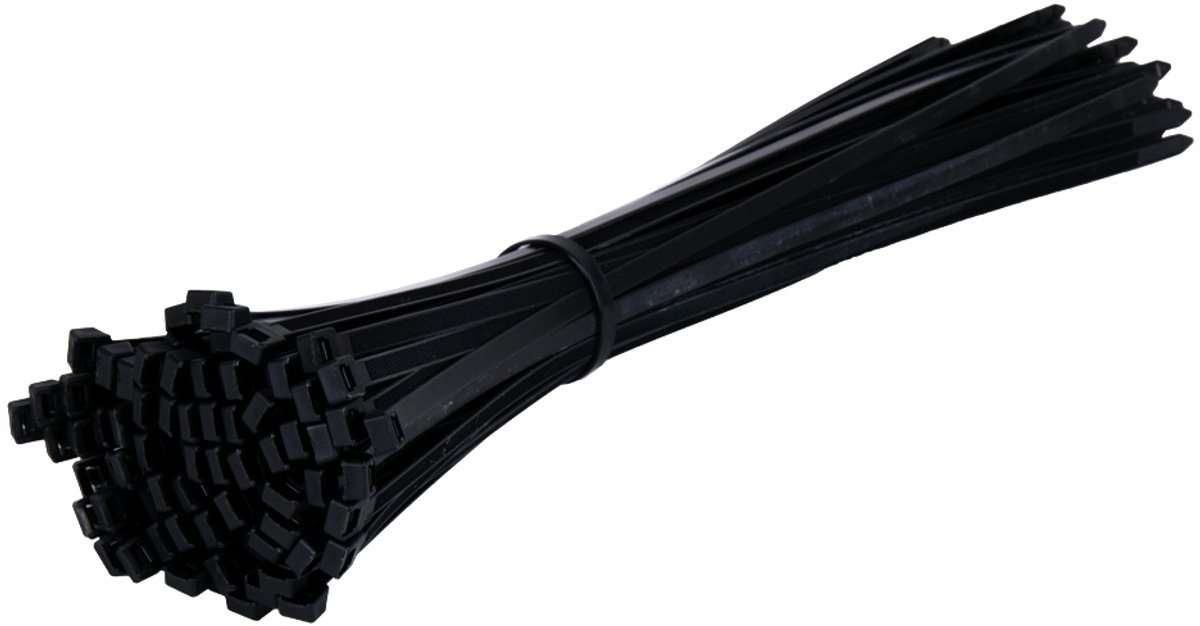 TD47 Kabelbinders 7.6 x 450 mm Zwart - Tie wraps - Tyraps