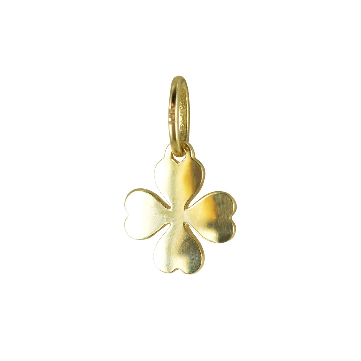 New Bling 132400325 Gouden Hangertje - Klaver - 7,5 x 7 mm - 14 Karaat - Bedel - Goud