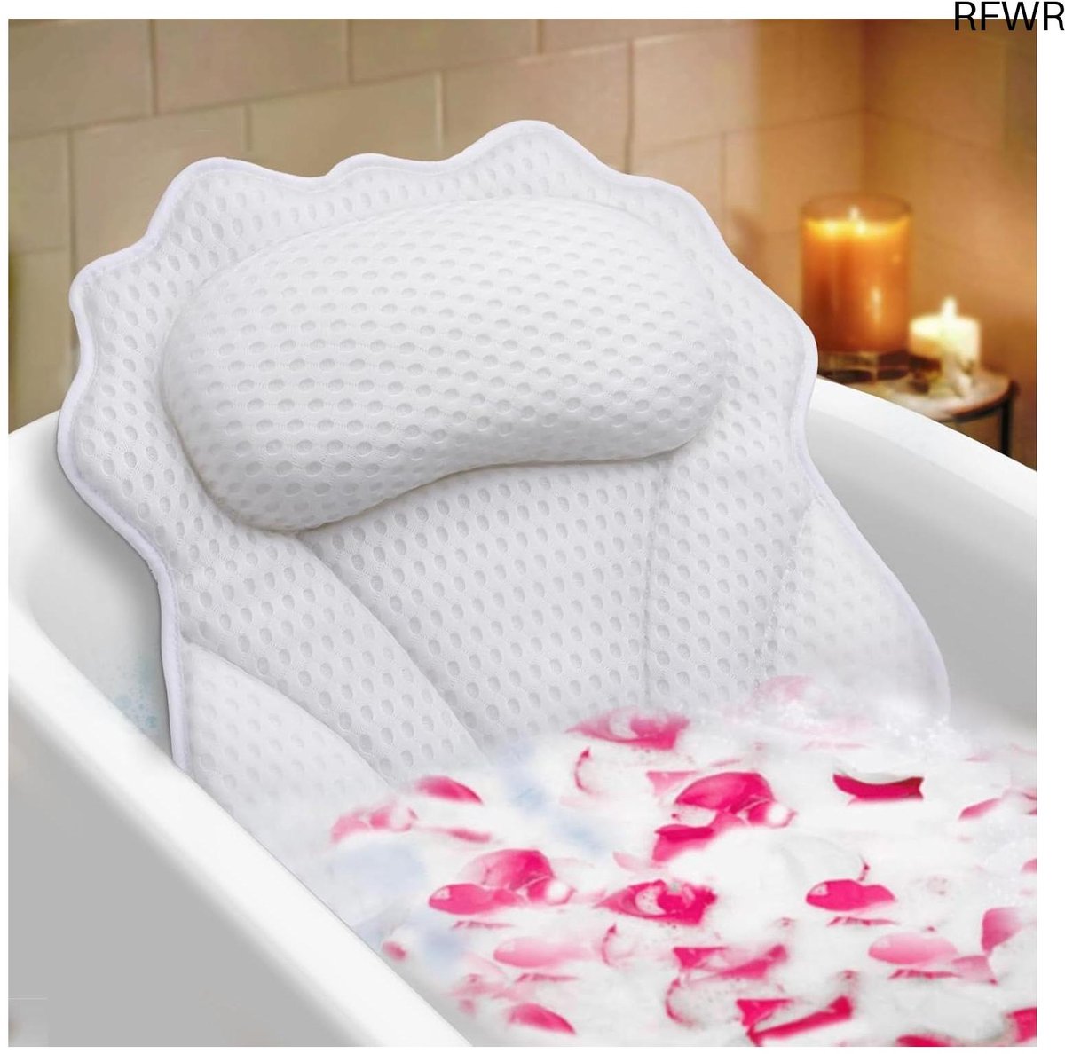 RFWR® Ergonomisch Luxe Badkussen voor Ontspanning in Bad