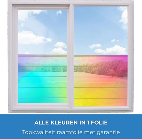 Zelfklevende raamfolie gestreept | * TIP