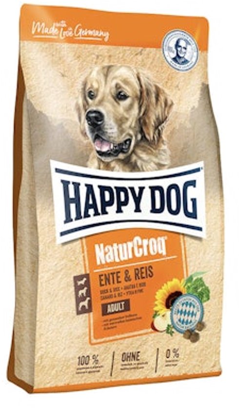 Happy Dog NaturCroq - Eend en Rijst - 11 kg