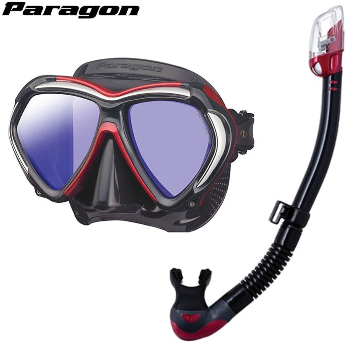 TUSA Paragon Duikmasker + TUSA Hyperdry Elite II Snorkel – Premium Snorkelset