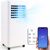 Mobiele Airco 3-in-1 - 7000 BTU - App - Slaapkamer - Luchtontvochtiger - Aircooler - Ventilator - met Afvoerslang - Airconditioning - Raamafdichtingskit - Wit