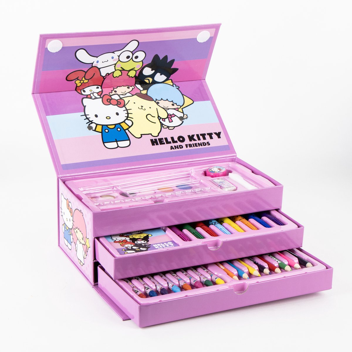 Hello Kitty Tekenset – Knutselen Meisjes – 44-delig Kleuren — afbeelding 3