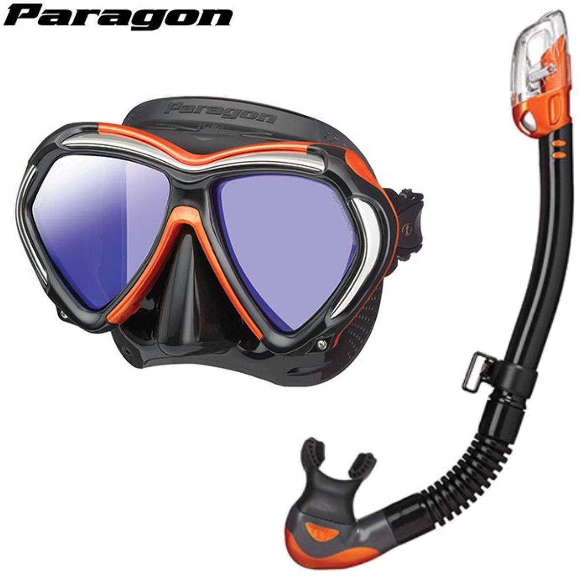 TUSA Paragon Duikmasker + TUSA Hyperdry Elite II Snorkel – Premium Snorkelset