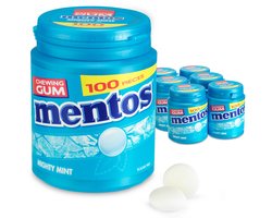 Mentos Gum Mighty Mint - Kauwgom - Suikervrij - 1x6stuks