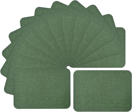 12 vellen 4,92 x 11 inch/ 12,5 x 28 cm opstrijkbare herstelstof