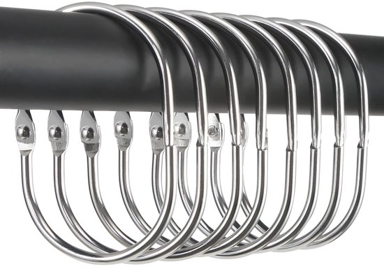 Douchegordijnringen Sealskin Clips 12 stuks