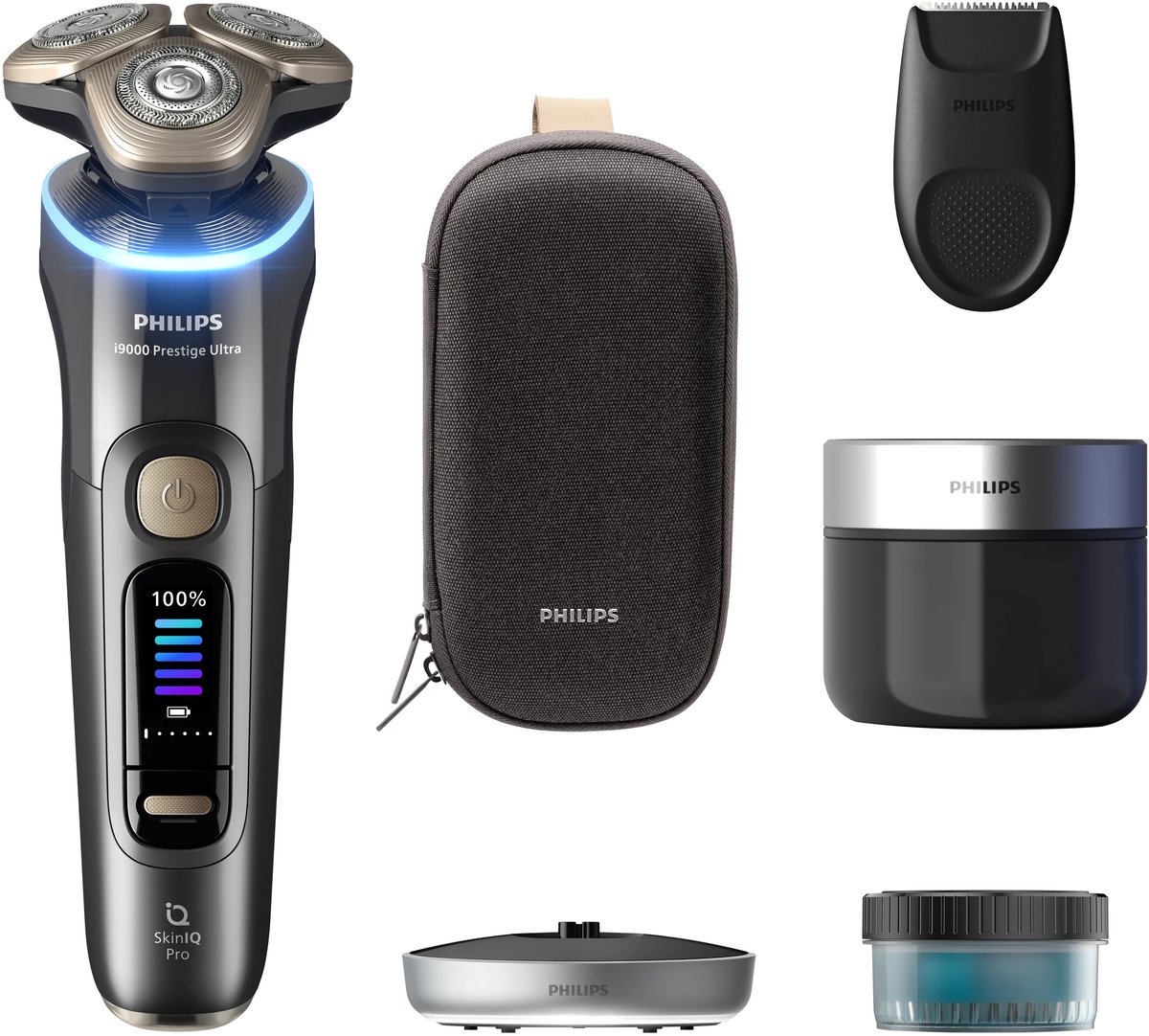 Ervaar ons beste scheerapparaat voor een langdurig glad en ongekend comfortabel scheerresultaat, tot op -0,08 mm van de huid. Dankzij de compactere en flexibele scheerkop van de Philips i9000 Prestige Ultra scheer je ook glad op lastig bereikbare plekken