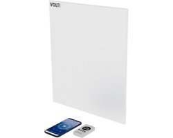 VOLT Verwarmingspaneel - Infrarood Paneel - Warmtepaneel - 300W - Wit - Infrarood paneel badkamer -…