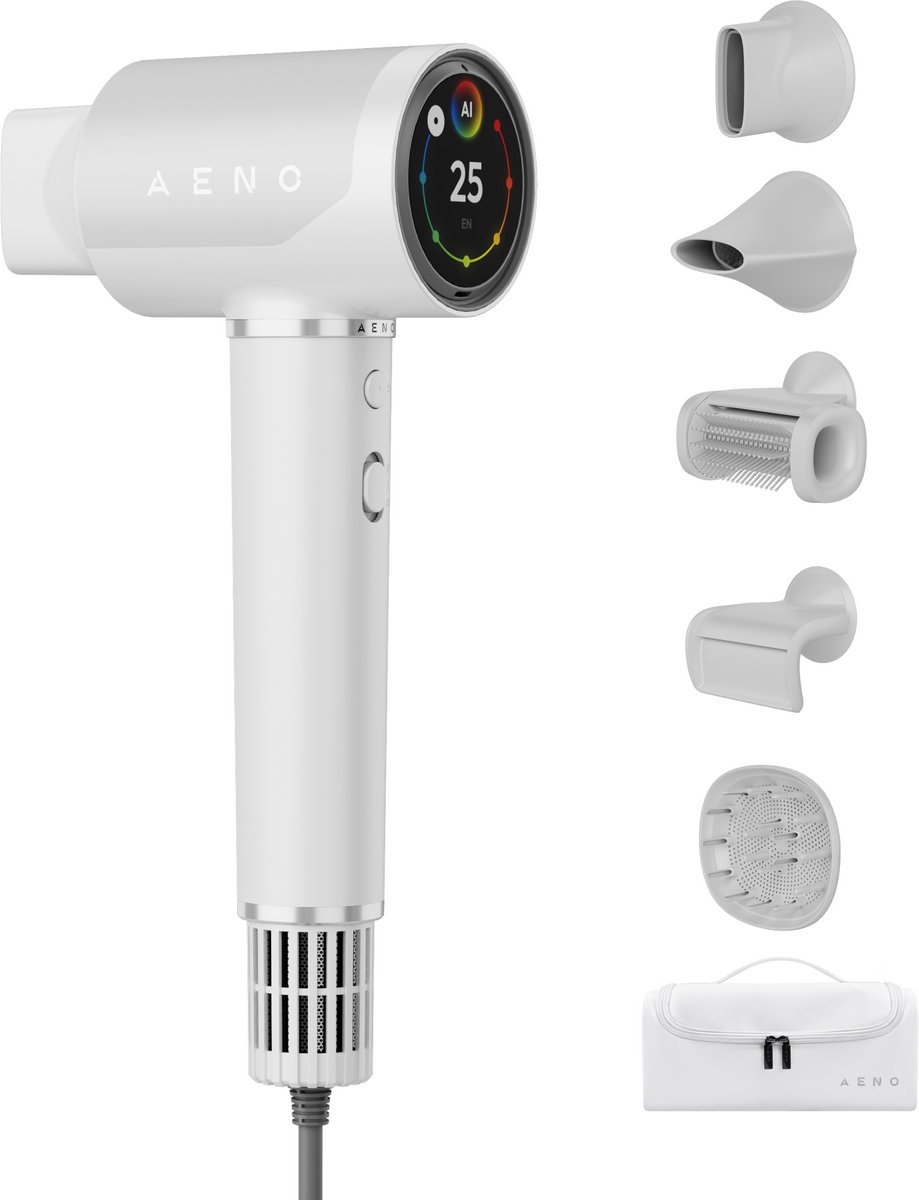 AENO HD5 Serie - Slimme Föhn - AI Technologie - LCD - Witte Kleur