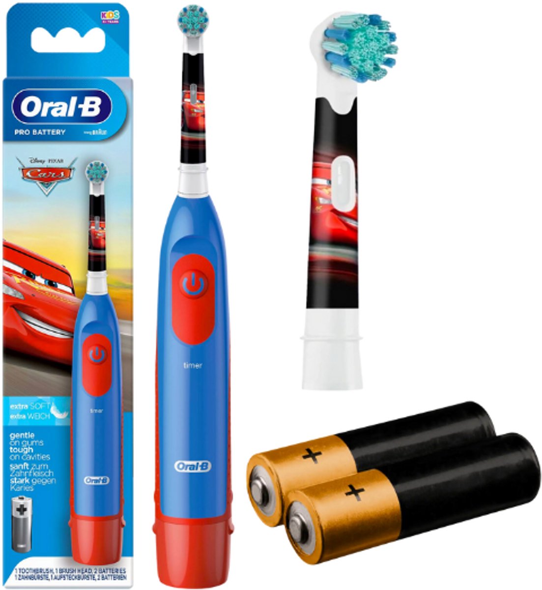 Afbeelding 2 van Oral-B PRO Kids 3+ Cars Tandenborstel Op Batterijen