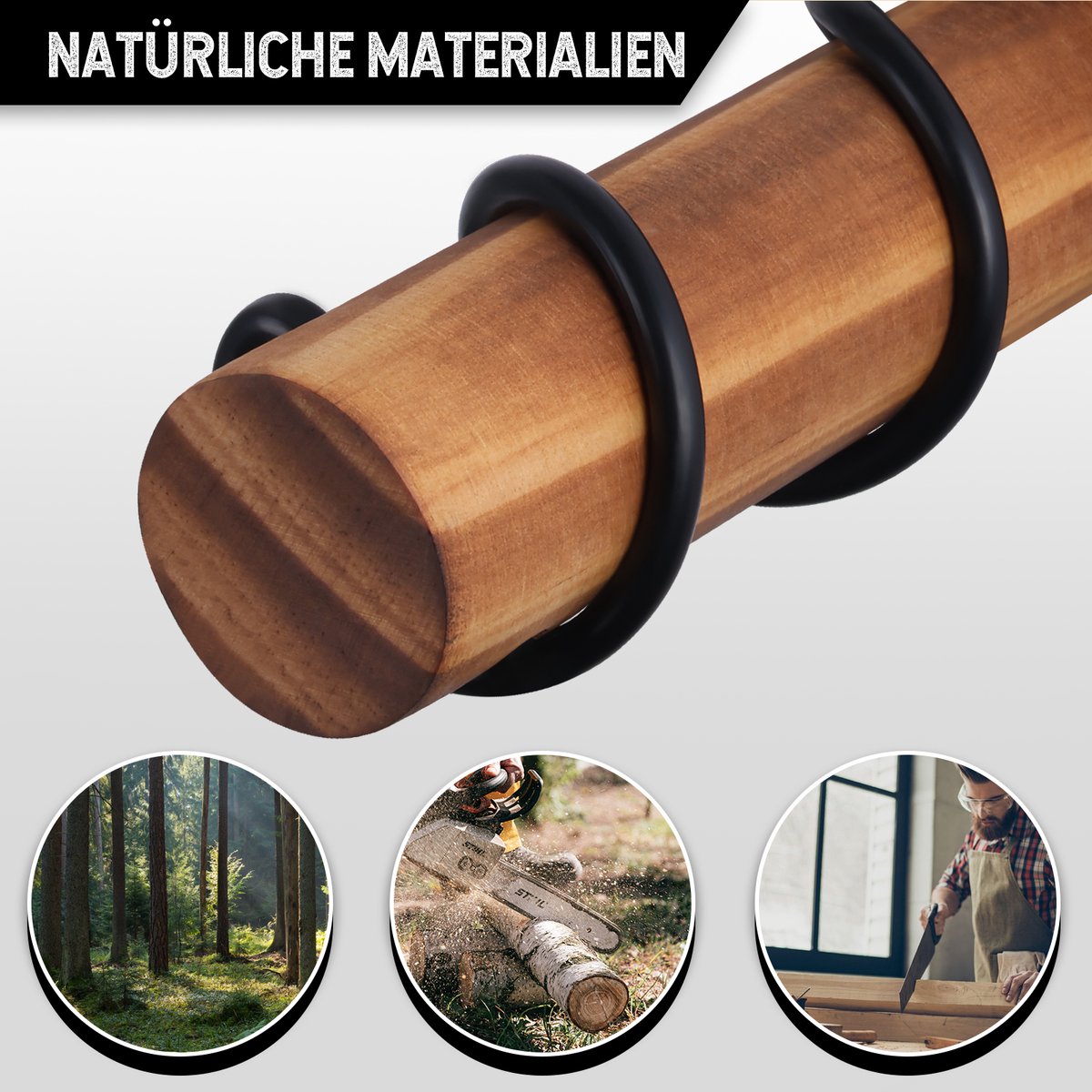 NETTLIFE Vloerlamp - E27, 2-lichts retro zwart thumbnail 2