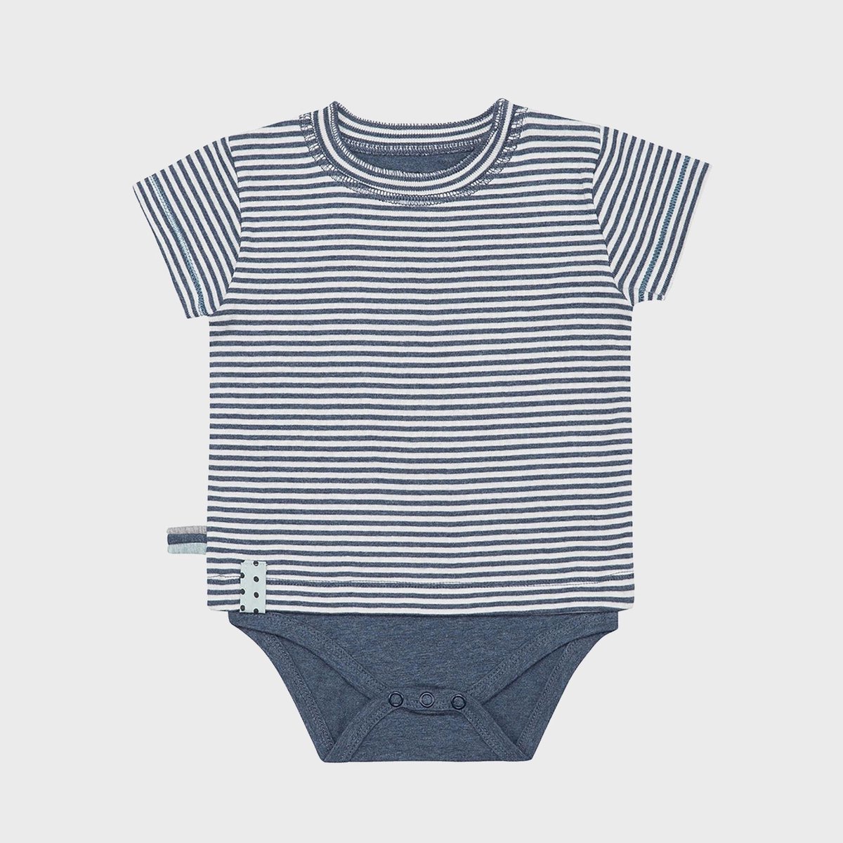Baby T-shirt met korte mouwen OrganicEra Organic Baby S/S T-shirt body gestreept