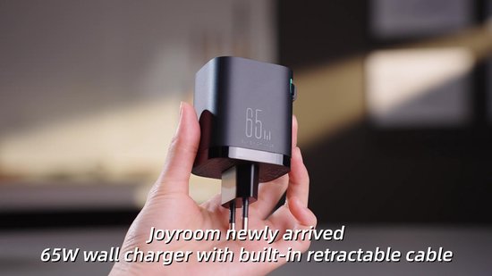 Joyroom 65W GaN3 Snellader - Oplader met USB C Kabel - Geschikt voor Telefoon, Laptop & Tablet