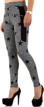 Sportlegging Dames - Grijs/Zwart - Maat S/M 'Synke'